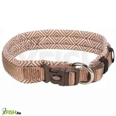 Trixie nyakörv prémium extra széles neoprén párnázott S-M 35-42cm/15mm gyémánt/karamell