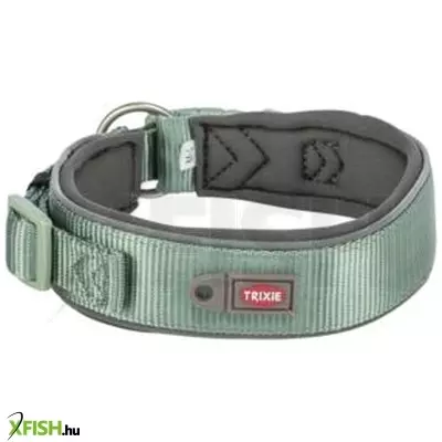 Trixie nyakörv premium extra széles S-M 33-42cm/35mm zsálya/grafit