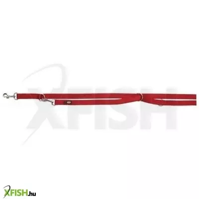 Trixie póráz új prémium hosszabbítható dupla XS-S 2,00m/15mm piros