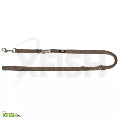 Trixie póráz hosszabbítható prémium dupla, XS-S 2,00m/15 mm mogyoró