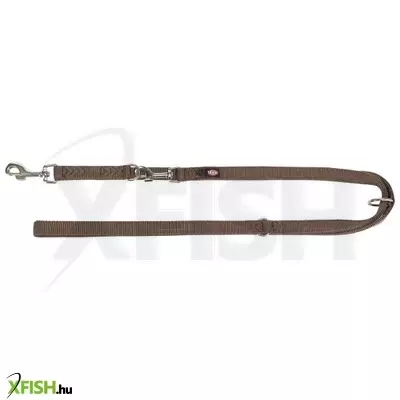 Trixie póráz hosszabbítható prémium dupla, M-L 2,00m/20 mm, mogyoró