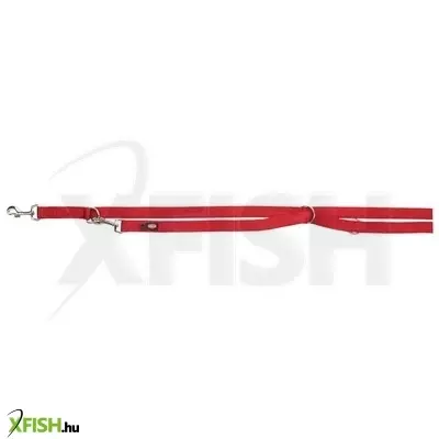 Trixie póráz új prémium hosszabbítható dupla L-XL 2,00m/25mm piros