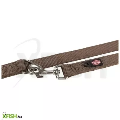 Trixie póráz hosszabbítható prémium dupla, L-XL 2,00m/25 mm, mogyoró