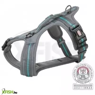 Trixie hám fusion túrázáshoz, S-M 45-54 cm/20 mm, grafit/óceán