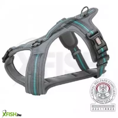Trixie hám fusion túrázáshoz, L-XL 72-89 cm/30 mm, grafit/óceán