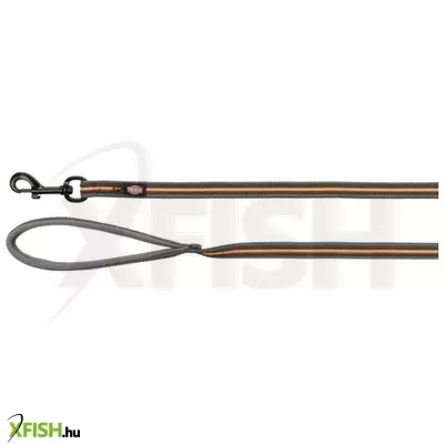 Trixie póráz fusion kiképző, gumis, M-XL 5 m/17 mm, grafit/papaya