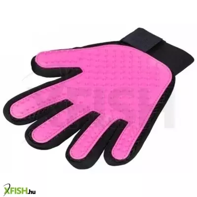 Trixie kefe kesztyűs 16 × 24 cm, pink/fekete