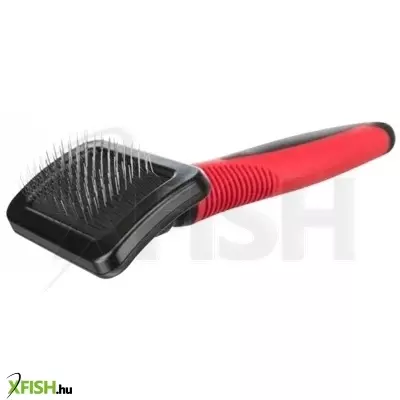 Trixie kefe puha műanyag fém sörtékkel 7x16cm