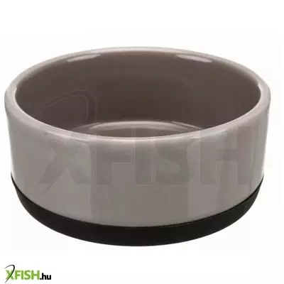 Trixie kerámia tál gumitalppal 0,4l/12cm szürke