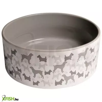 Trixie tál kerámia, 1,6 l/o 20 cm, szürke/világosszürke