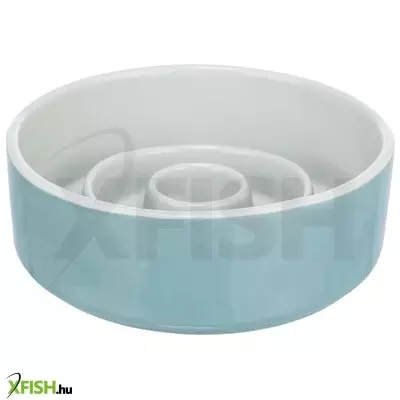 Trixie tál kerámia evéslassító 0,45l/14cm szürke/kék