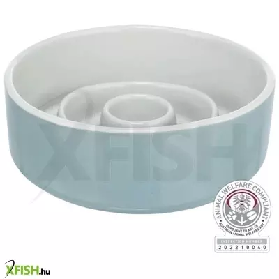 Trixie tál kerámia evéslassító 0,9 l/o, szürke/kék