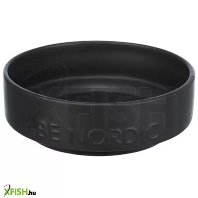 Trixie tál BE nordic kerámia/gumi, kör alakú 0,5l/18cm, fekete