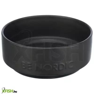 Trixie tál BE nordic kerámia/gumi, kör alakú 1,2l/18cm, fekete