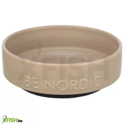 Trixie tál BE nordic kerámia/gumi, kör alakú 0,3l/16cm, homok