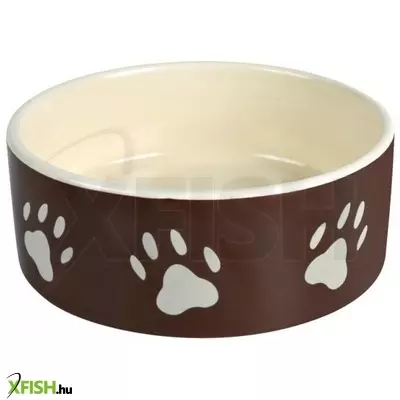 Trixie kerámia tál tappancs mintával 0,8l/16cm barna/krém