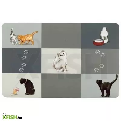 Trixie tál alátét macskának 44x28cm, szürke
