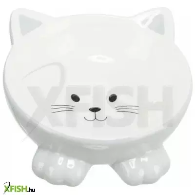 Trixie kerámia tál macskafej formájú 015l/14cm