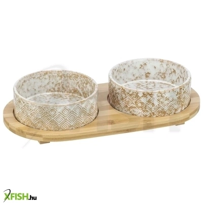 Trixie Kutya Tál Bambusz Állványon 30x15x6cm