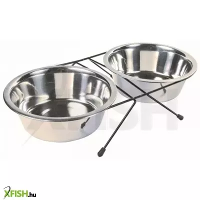 Trixie tál szett fém állványon 2x1,8l/20cm