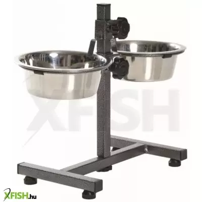 Trixie fém tál állványon kutyának 2x0,75l/15cm