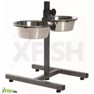 Trixie fém tál állványon kutyának 2x1,8l/20cm