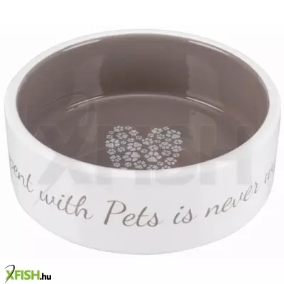 Trixie pets home kerámia tál 0,3l/12cm krém/barna