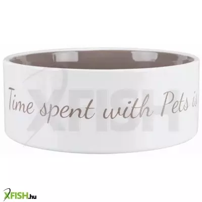 Trixie pets home kerámia tál 1,4l/20cm krém/barna