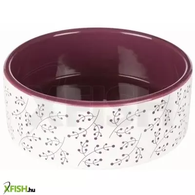 Trixie kerámia tál 0,8l/16cm fehér/bordó