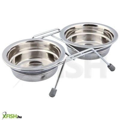 Trixie Kutya Tál Szett Fém Állványon 2x0.25Literes 11cm