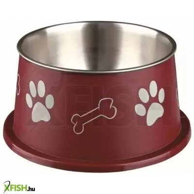 Trixie műanyaggal bevont fém tál spánielnek 0,9l/19cm
