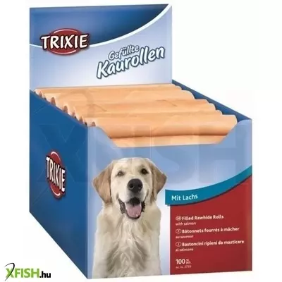 Trixie jutalomfalat rágóropi töltött lazacos 12cm 22g