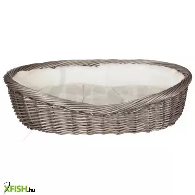 Trixie kosár fonott béléssel és párnával szürke