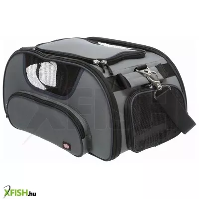 Trixie szállítótáska wings airline 28x23x46cm szürke/kék