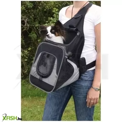 Trixie szállítótáska savina 30x33x26cm fekete/szürke