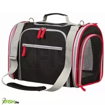 Trixie hordozótáska, 22x20x60cm, fekete/szürke