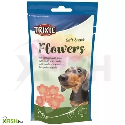 Trixie jutalomfalat soft snack flowers bárány-csirke 75gr
