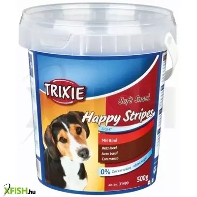 Trixie jutalomfalat soft snack happy stripes vödrös 500gr