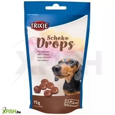 Trixie jutalomfalat csokoládé drops 75gr