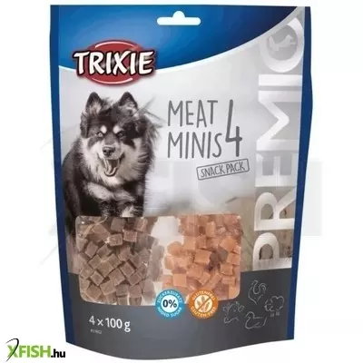 Trixie jutalomfalat premio 4 húsos mini csirke,kacsa,marha, bárány 4x100gr