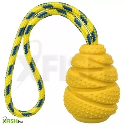 Trixie játék sporting tömör gumi harang kötéllel 9cm