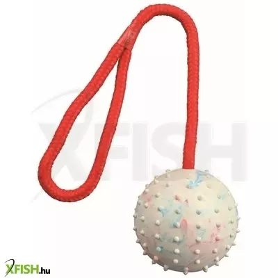 Trixie játék tömör gumi labda kötéllel