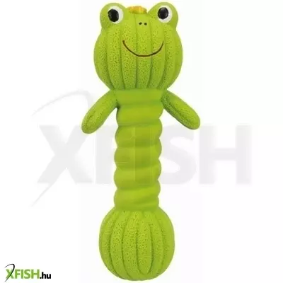 Trixie játék latex súlyzó béka, zöld