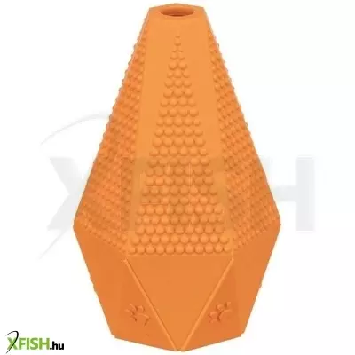 Trixie játék gumi hatszög 10cm, narancssárga