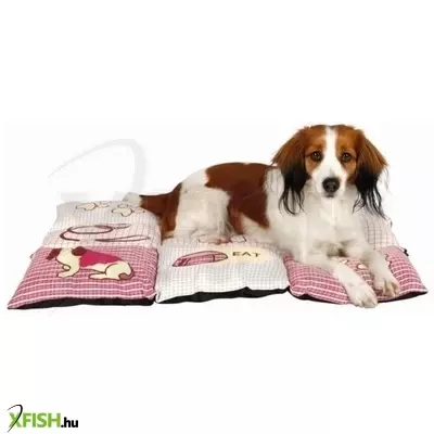 Trixie fekhely több lapból álló macskás (patchwork) 80x55cm piros/bézs