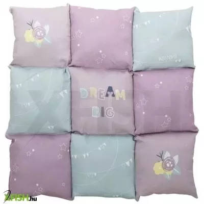 Trixie fekhely több lapból álló patchwork junior 60x60cm világoslila/menta/pink