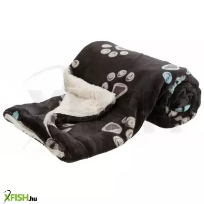 Trixie pléd jimmy, puha plüss, 100x70cm, szürkés/bézs