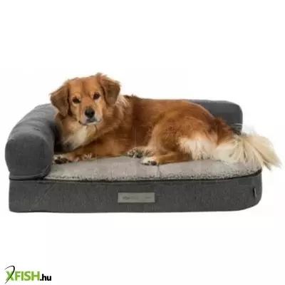 Trixie kanapé bendson szögletes, 100 × 80 cm, sötétszürke/világosszürke