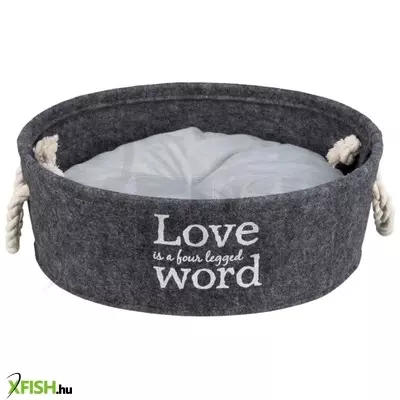 Trixie ágy lian, kosár, kerek, 37cm, szürke