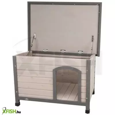 Trixie kutyaház lapostetős S-M 85x58x60cm szürke